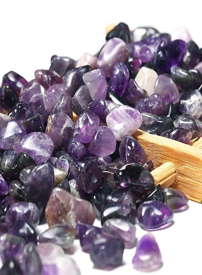 WAYBER 1 Lb/460g Natural Purple Amethyst Quartz Crystal Stones Irregular Decorative Pebble Rock Sand for Aquarium/Fish Turtle Tank/Vase Fillers/Air Plants/Succulent Plants Decor (Fill 1 Cup) - Image 3